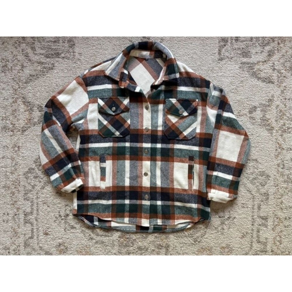 Miss Sparkling plaid shacket in EUC!